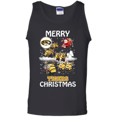 Missouri Tigers Ugly Christmas Sweaters Minions Santa Claus Merry Christmas Tank Top - The White Eagles