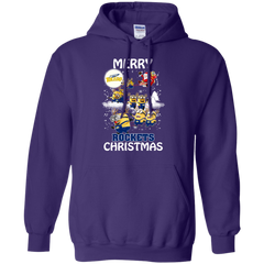 Toledo Rockets Ugly Christmas Sweaters Minions Santa Claus Merry Christmas Hoodie - The White Eagles