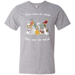 Disney Dogs. Dogs Make Me Happy You Not So Much Tshirts Men's V-Neck T-Shirt - The White Eagles