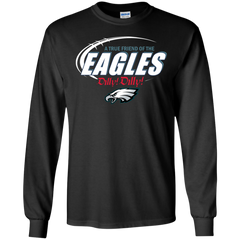 Nfl Dilly Dilly Philadelphia Eagles A True Friend Of The Eagles LS Cotton T-Shirt - The White Eagles