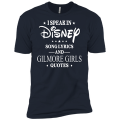 I Speak In Disney Song Lyrics And Gilmore Girls Quotes Shirt Men's Sleeve Shirt - The White Eagles