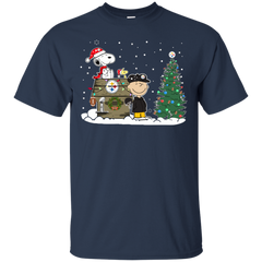 Pittsburgh Steelers Snoopy The Peanuts Ugly Christmas Sweater  Super Bowl Cotton T-Shirt - The White Eagles