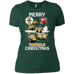 Idaho Vandals Ugly Christmas Sweaters Minions Santa Claus Merry Christmas Ladies' Shirt - The White Eagles