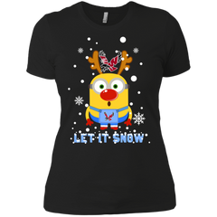 Minion Eastern Washington Eagles Ugly Christmas Sweaters Let It Snow Ladies' Shirt - The White Eagles
