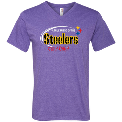 Dilly Dilly Pittsburgh Steelers A True Friend Of The Steelers Men's V-Neck T-Shirt - The White Eagles