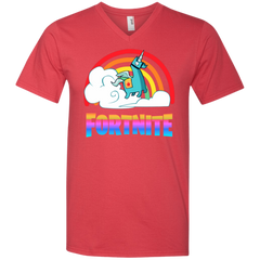 Fortnite Battle Royale Unicorn Men's V-Neck T-Shirt - The White Eagles