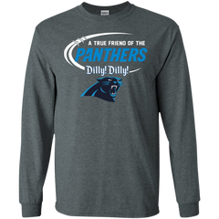 Dilly Dilly Panthers A True Friend Of The Panthers LS Cotton T-Shirt - The White Eagles