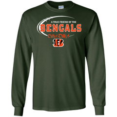 Dilly Dilly Cincinnati Bengals A True Friend Of The Bengals LS Cotton T-Shirt - The White Eagles