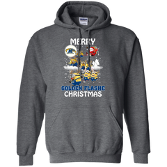 Kent State Golden Flashes Ugly Christmas Sweaters Minions Santa Claus Merry Christmas Hoodie - The White Eagles