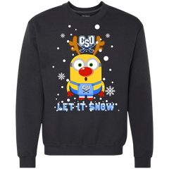 Minion Charleston Southern Buccaneers Ugly Christmas Sweaters Let It Snow Sweatshirt - The White Eagles
