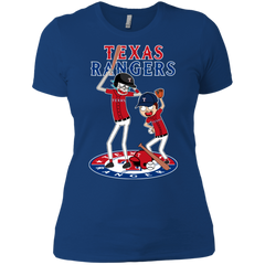 Texas Rangers Baseball Rick And Morty Ladies' Shirt - The White Eagles