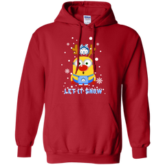 Minion Houston Baptist Huskies Ugly Christmas Sweaters Let It Snow Hoodie - The White Eagles