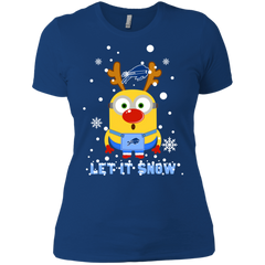 Minion Howard Bison Ugly Christmas Sweaters Let It Snow Ladies' Shirt - The White Eagles
