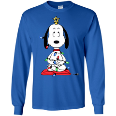Snoopy Christmas Tree The Peanuts Movie Snoopy LS Cotton T-Shirt - The White Eagles