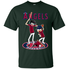 Los Angeles Angels Baseball Rick And Morty Cotton T-Shirt - The White Eagles