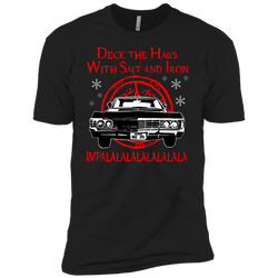 Deck The Halls With Salt And Iron Impala Lalalalalalala Supernatural Ugly Christmas Sweater Men's Sleeve Shirt - The White Eagles