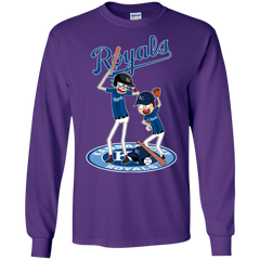 Kansas City Royals Baseball Rick And Morty LS Cotton T-Shirt - The White Eagles