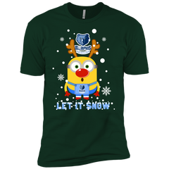 Minion Memphis Grizzlies Ugly Christmas Sweaters Let It Snow Men's Sleeve Shirt - The White Eagles