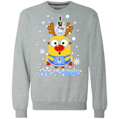 Minion Citadel Bulldogs Ugly Christmas Sweaters Let It Snow Sweatshirt - The White Eagles