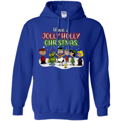Have A Jolly Holly Christmas The Peanuts Movie Snoopy Charlie Brown Woodstock Hoodie - The White Eagles