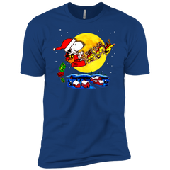 Snoopy Santa Claus Christmas The Peanuts Movie Men's Sleeve Shirt - The White Eagles