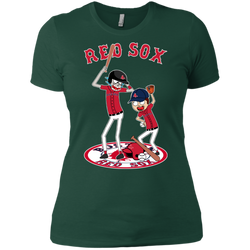Boston Red Sox Baseball Rick And Morty Ladies' Shirt - The White Eagles