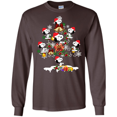 Christmas Is Coming Snoopy The Peanuts Movies Santa Claus Ugly Christmas Sweater LS Cotton T-Shirt - The White Eagles