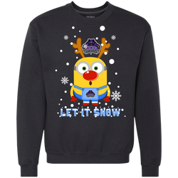 Minion Central Arkansas Bears Ugly Christmas Sweaters Let It Snow Sweatshirt - The White Eagles