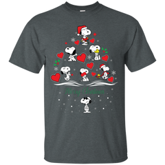 Snoopy Merry Christmas The Peanuts Movie Cotton T-Shirt - The White Eagles