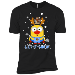 Minion Lehigh Mountain Hawks Ugly Christmas Sweaters Let It Snow Men's Sleeve Shirt - The White Eagles