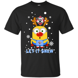 Minion Davidson Wildcats Ugly Christmas Sweaters Let It Snow Cotton T-Shirt - The White Eagles