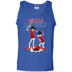 Texas Rangers Baseball Rick And Morty Tank Top - The White Eagles
