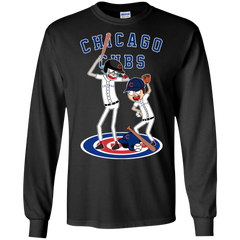 Chicago Cubs Baseball Rick And Morty LS Cotton T-Shirt - The White Eagles