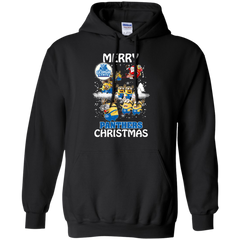 Georgia State Panthers Ugly Christmas Sweaters Minions Santa Claus Merry Christmas Hoodie - The White Eagles