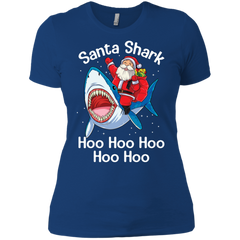 Santa Shark Hoo Hoo Hoo Hoo Hoo Christmas Ugly Christmas Sweater Ladies' Shirt - The White Eagles
