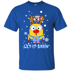 Minion Davidson Wildcats Ugly Christmas Sweaters Let It Snow Cotton T-Shirt - The White Eagles
