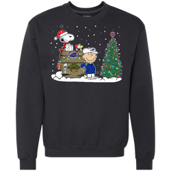 Buffalo Bills Snoopy The Peanuts Ugly Christmas Sweater  Super Bowl Sweatshirt - The White Eagles