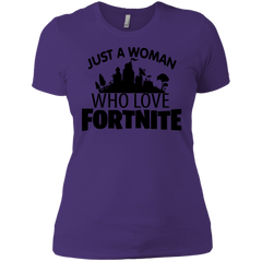Fortnite Just A Woman Who Loves Fortnite Ladies' Shirt - The White Eagles