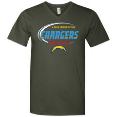 Dilly Dilly Los Angeles Chargers A True Friend Of The Chargers Men's V-Neck T-Shirt - The White Eagles