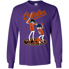 Baltimore Orioles Baseball Rick And Morty LS Cotton T-Shirt - The White Eagles