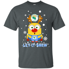 Minion Norfolk State Spartans Ugly Christmas Sweaters Let It Snow Cotton T-Shirt - The White Eagles
