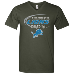 Dilly Dilly Lions A True Friend Of The Lions Men's V-Neck T-Shirt - The White Eagles