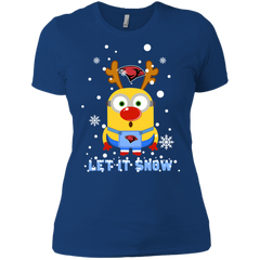 Minion Incarnate Word Cardinals Ugly Christmas Sweaters Let It Snow Ladies' Shirt - The White Eagles