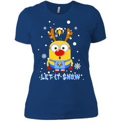 Minion Morehead State Eagles Ugly Christmas Sweaters Let It Snow Ladies' Shirt - The White Eagles