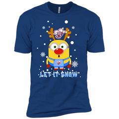 Minion Eastern Kentucky Colonels Ugly Christmas Sweaters Let It Snow Men's Sleeve Shirt - The White Eagles