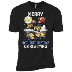 California Golden Bears T Shirts Minions Santa Claus Merry Christmas Men's Sleeve Shirt - The White Eagles