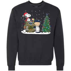 Los Angeles Rams Snoopy The Peanuts Ugly Christmas Sweater  Super Bowl Sweatshirt - The White Eagles