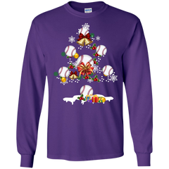 Christmas Is Coming Baseball Santa Claus Ugly Christmas Sweater LS Cotton T-Shirt - The White Eagles