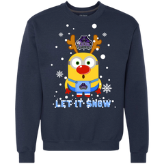 Minion Central Arkansas Bears Ugly Christmas Sweaters Let It Snow Sweatshirt - The White Eagles
