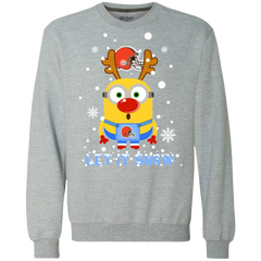 Minion Cleveland Browns Ugly Christmas Sweaters Let It Snow Sweatshirt - The White Eagles